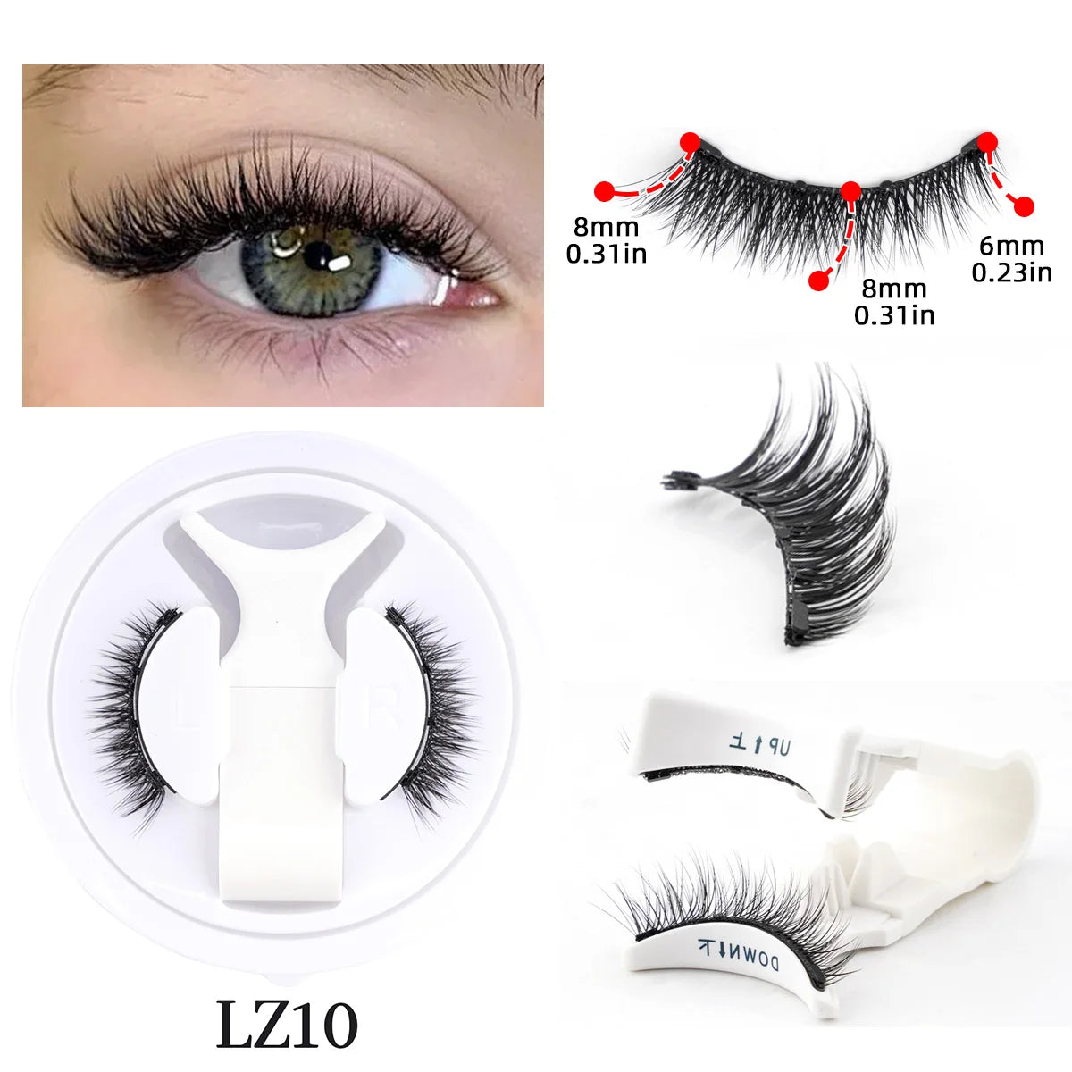 Magnetic Eyelash & Tweezers Set