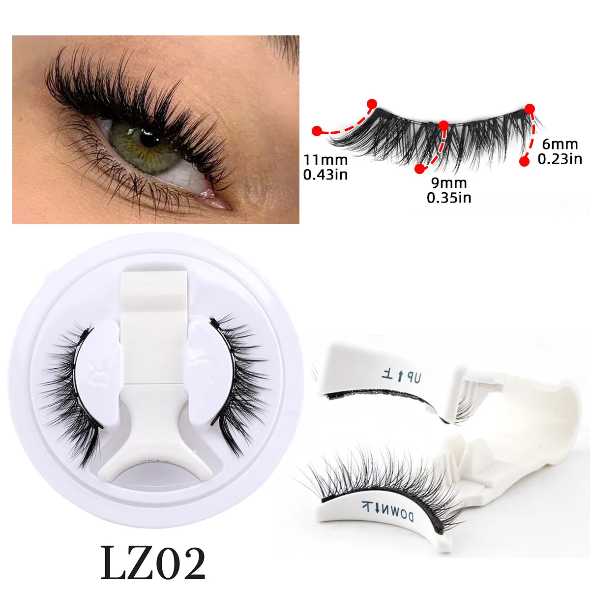Magnetic Eyelash & Tweezers Set