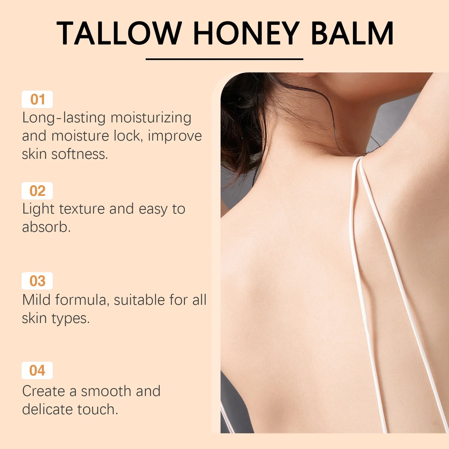 Beef Tallow Honey Moisturize