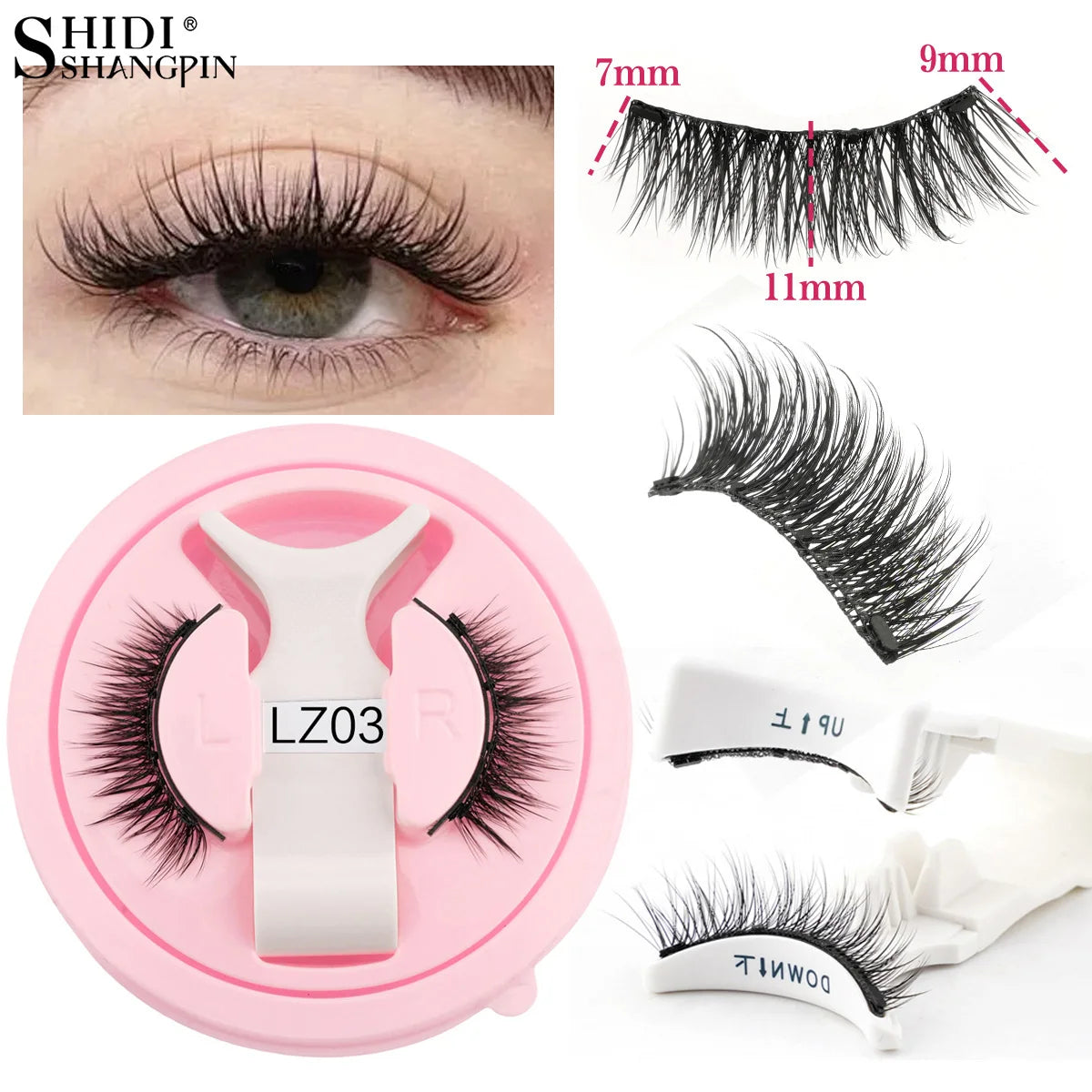 Magnetic Eyelash & Tweezers Set