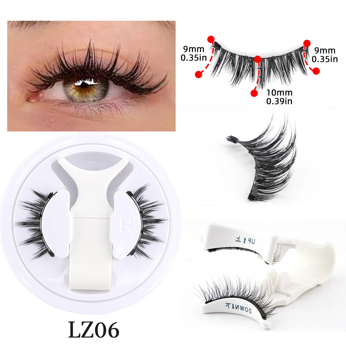 Magnetic Eyelash & Tweezers Set