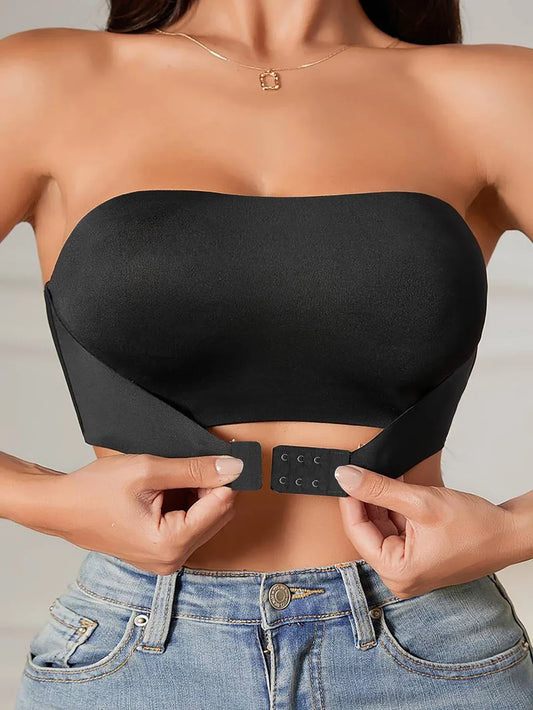 Strapless Seamless Button Bra