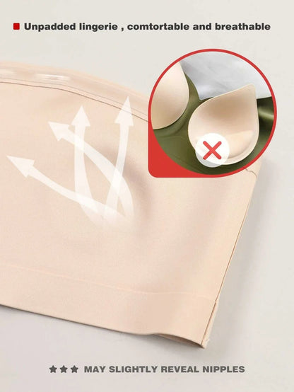 Strapless Seamless Button Bra